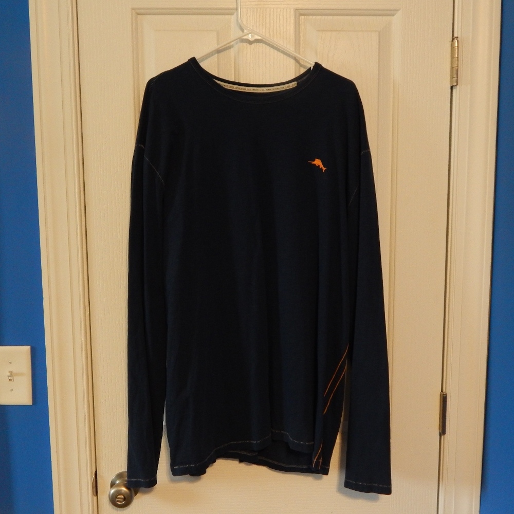 Navy Tommy Bahama Graphic Relax Shirt